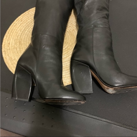 Maria Bratons Made In Spain Leather 21''Knee High Drawstring Classy TimelessBoot - Picture 5 of 8